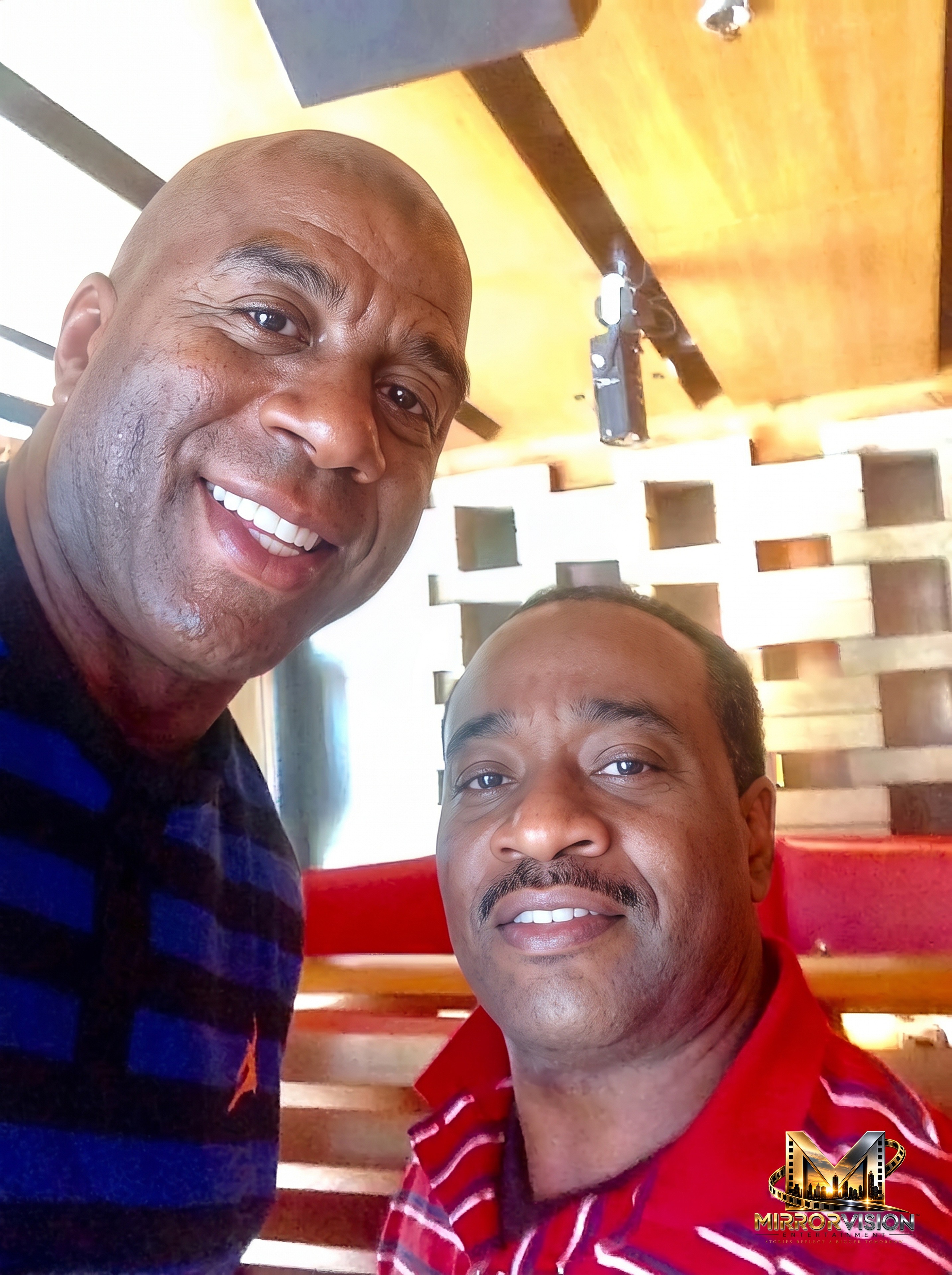 Ren Leo with Magic Johnson